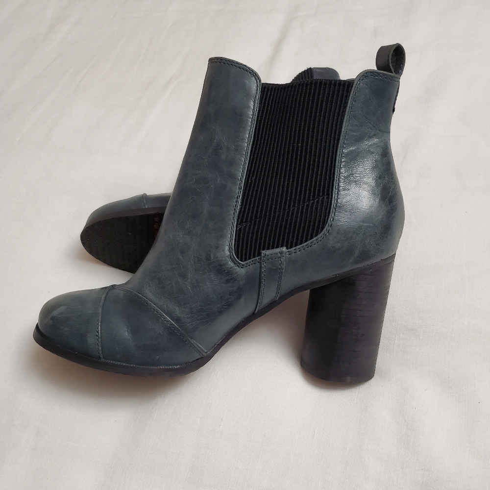 Miz Mooz Blue Heeled Boots
